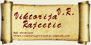 Viktorija Rajčetić vizit kartica